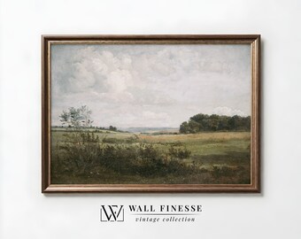 English Countryside Painting | Vintage Landscape Print | Antique European Art | European Art | Printable Digital