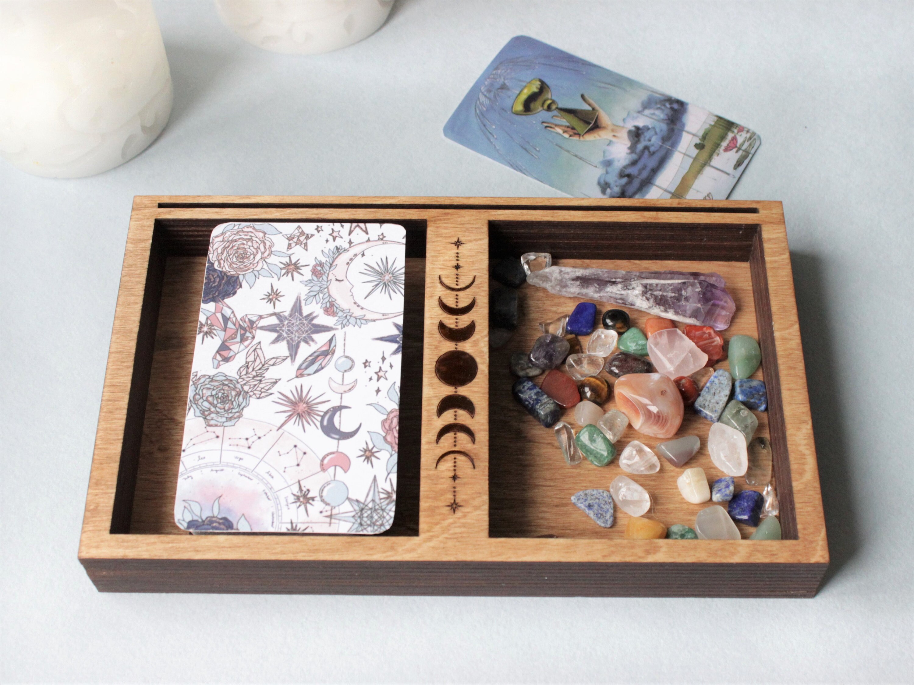 Trinket Box Small Things Organizer. Altar Box Crystals Tarot Etsy