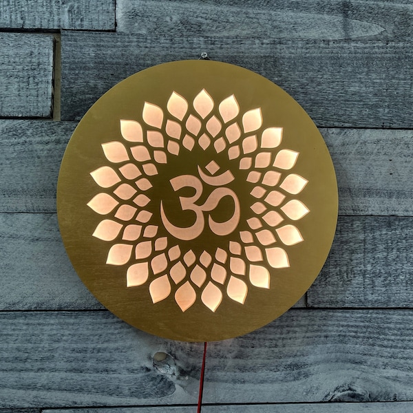 SHIVA Led sign | Shiv lotus temple | Shiva Mandir decoration | Temple Decor | House Warming Gift | Diwali Decor