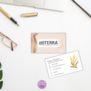 doTERRA business cards, Custom doTERRA business card, Printable business card, Essential oils