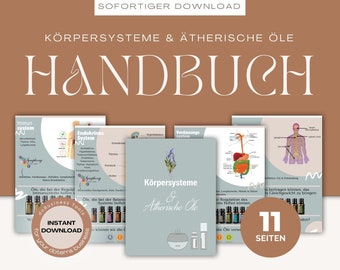 Anleitungsbuch | Körpersysteme & ätherische Öle | Sofortiger Download | E-Book | döTERRA | Aromatherapie | Deutsche Ausgabe