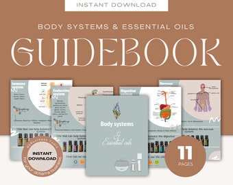 Guide Book | Body systems & essential oils | instant download | Ebook | doterra | Aromatherapy | English Edition