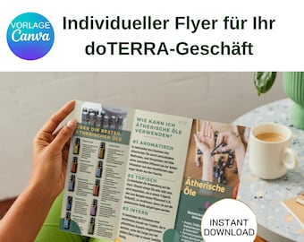 doTERRA Flyer Vorlage – Anpassbare PDF-Vorlage für ätherische Öle & Neukunden-Marketing!