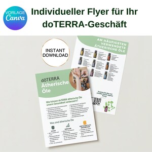 A5 canvas flyerontwerp | Doterra-flyer Vorlage für Neukunden | therische le Flyer