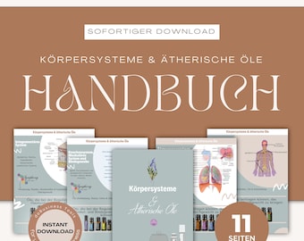 Guide Book | Körpersysteme & ätherische Öle | Sofortiger Download | E-Book | doTERRA | Aromatherapie | German Edition