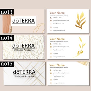 Printed Doterra Business Cards, Custom Doterra Business Card, Essential ...