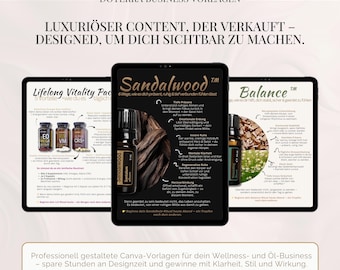 doTERRA Canva Vorlagen für Instagram | Ätherische Öle Content Kit | Fertige Posts für Wellness & Business
