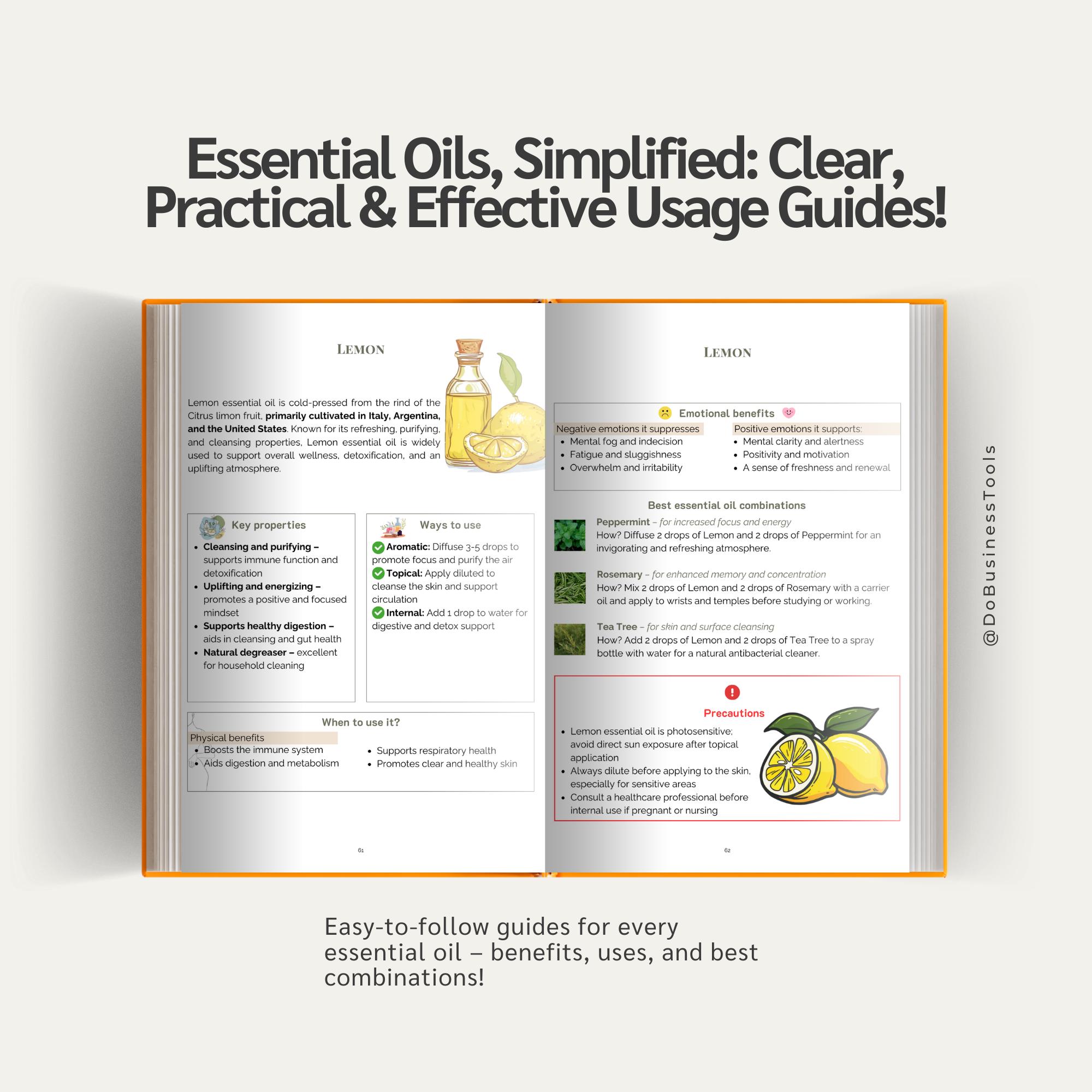 Doterra Essential Oils Guide PDF • Usage • Benefits & Protocols for ...