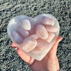 Rose quartz tumble