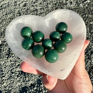Green aventurine sphere