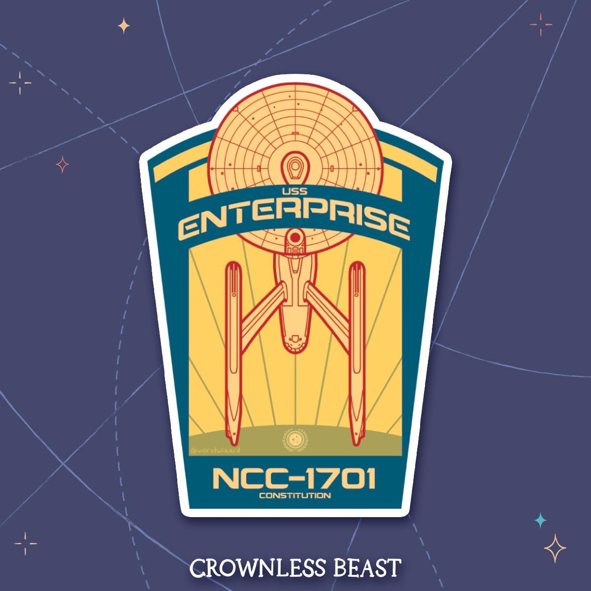 USS Enterprise Travel Sticker