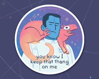 Grand Admiral Thrawn Ysalamir Sticker | You Know I Keep That Thang On Me | Heir to the Empire Legends Canon