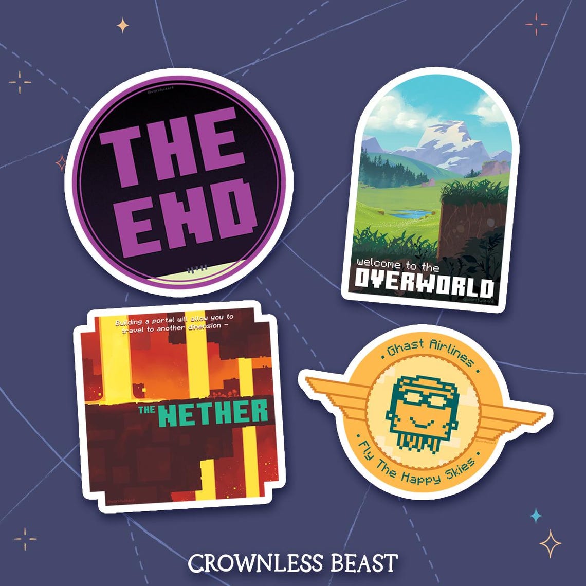 Minecraft Travel Sticker Pack - Etsy