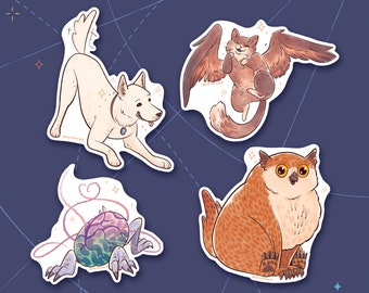 Baldur's Gate 3 Little Buddies Sticker Pack | Scratch, Tara, Us, Owlbear Cub!