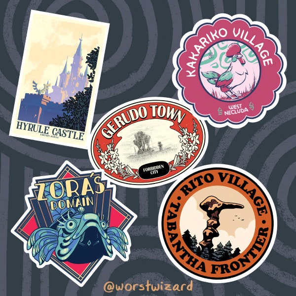 Hyrule Travel Sticker Pack