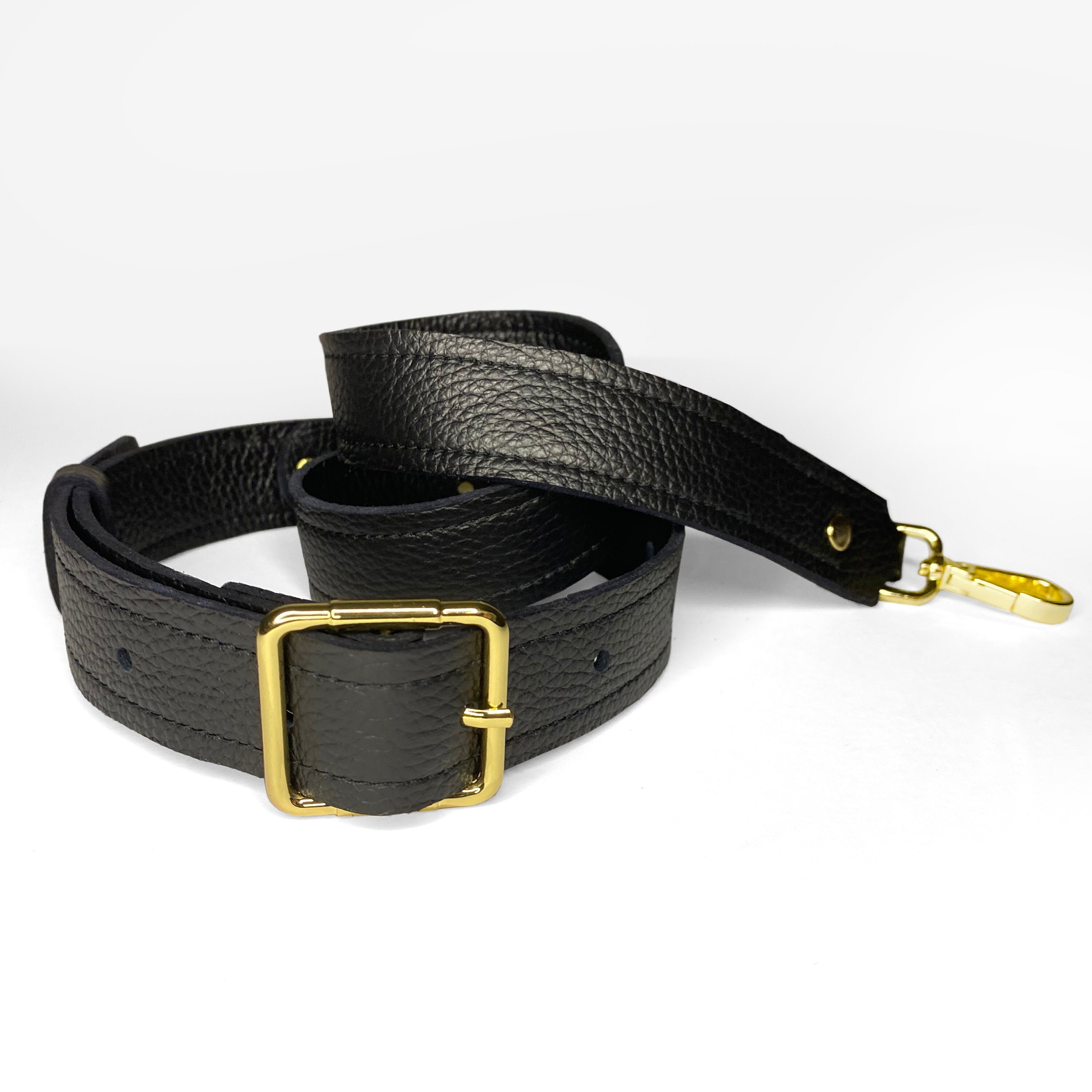 Black Gold Leather Belt Bag - Etsy Canada