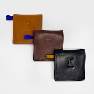 Porte-monnaie en cuir, mini pochette pour monnaie en cuir, porte-monnaie en cuir, petit porte-monnaie en cuir, petit cadeau, cadeau personnalisé
