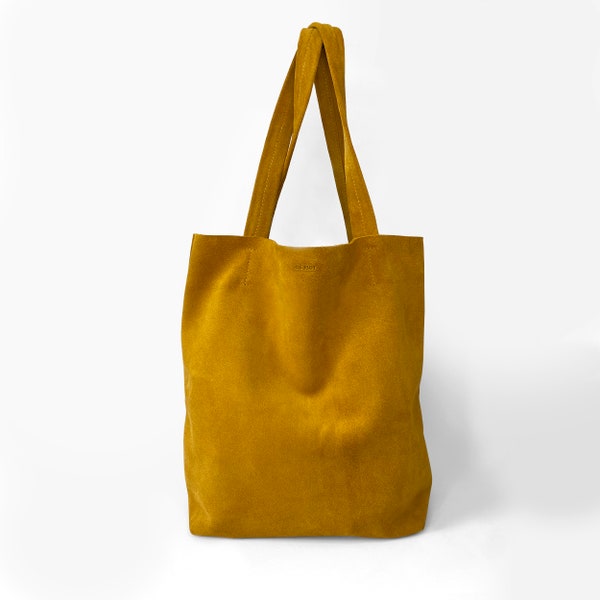 Sac fourre-tout en cuir, Sac fourre-tout jaune en cuir, Sac à bandoulière, Sac à bandoulière jaune, Sac à bandoulière en cuir, Sac à main