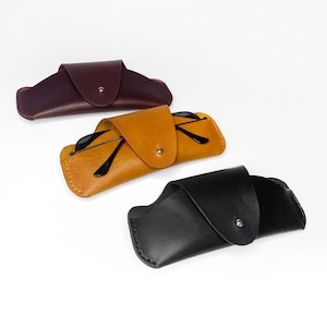Custodia per occhiali da sole in pelle, Custodia per occhiali morbidi personalizzati, Custodia per occhiali da sole personalizzati con clip