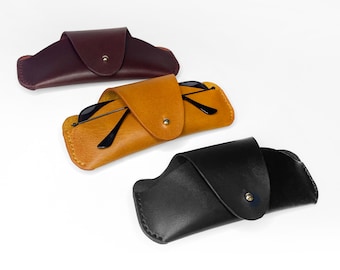 Leather Sunglass Case: Custom Soft Glasses Case with Clip
