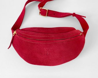 Ruby Suede Belt Bag: Convertible Crossbody Fanny Pack