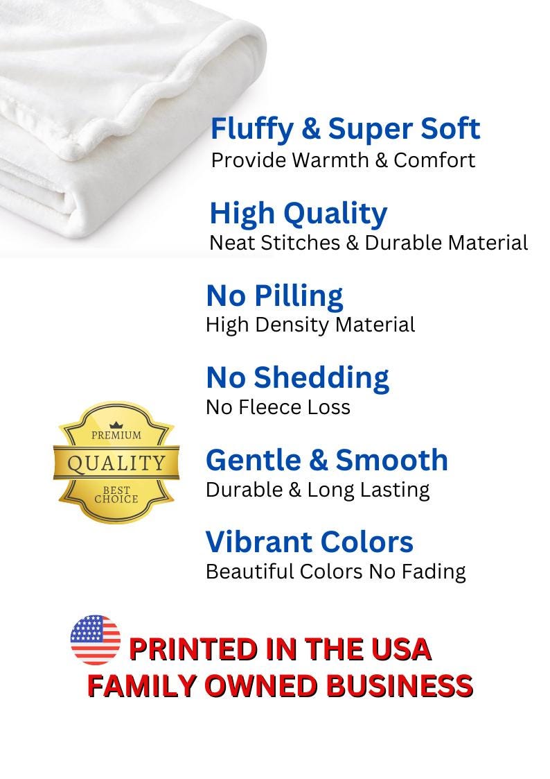 Funny Cocktail Plush Photo Blanket With Name Custom Gift for Coworkers