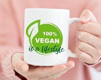 Vegan Mug Gift for Women Coffee Mug Gift for Birthday Gift for a Friend Tea Cup Vegan Activism Coffee Cup Gift Mug Coffee Lover Tea Lover