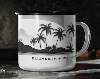 Hawaii Big Island Camping Mug – Personalized Engagement Gift