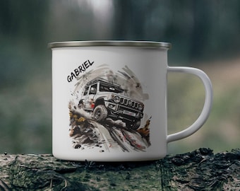 Suzuki Jimny Camp Mug: Custom Off-Road 4x4 Design