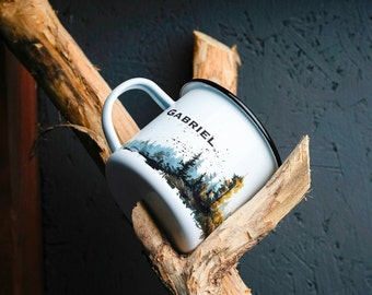 Personalized Suzuki Jimny Enamel Mug: Offroad Camping Cup