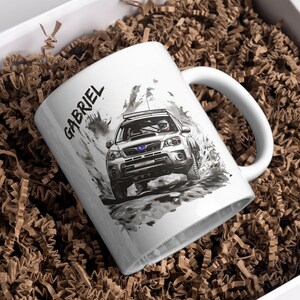 Subaru Forester Ceramic Mug: Overland Adventure Gift