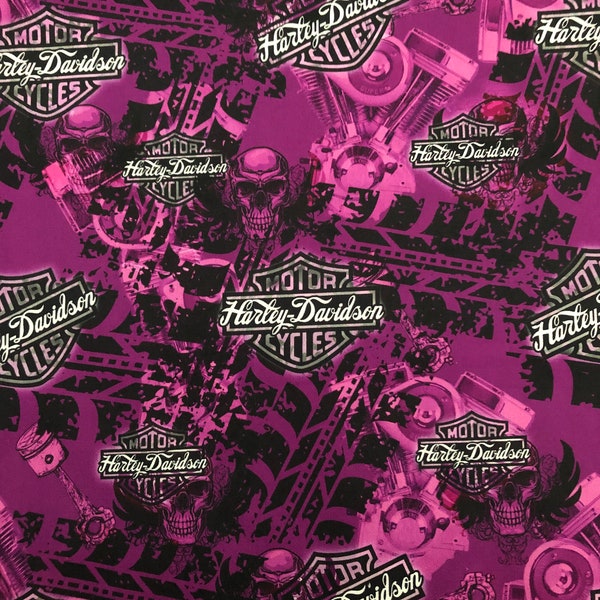 Harley Davidson Fabric Panel Etsy