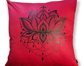 Lotus Flower Pillow Covering; Pillow Covering; Home Gift; Soft Pillow Covering