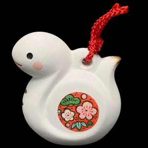 Zodiac Snake, Japanese Yakushi Kiln Snake Clay Bell Ornament, Cute Snake Figurine, ETO 2025, NEW, Year of snake, Home Decor