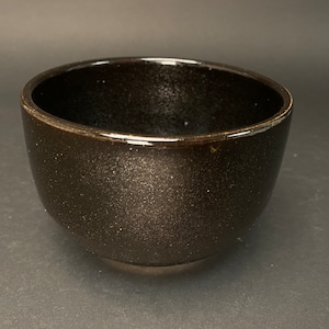 Japanese Black Chawan, handmade in Japan, Matcha Tea Bowl, Tea Ceremony, Tea Utensil