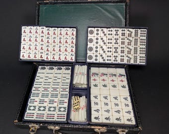 hanshanyan 麻雀牌 麻雀セット 麻雀アンティーク中国麻雀セット木製
