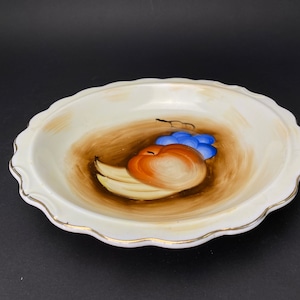 Japanischer großer Teller Dia 9 &quot;Mid Century Obst Trinket, Serviertablett Vintage