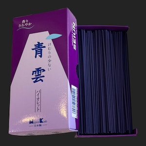 High Quality Incense sticks Seiun, Japanese incense Nippon Kodo, violet Box, NEW, Japan Local Version