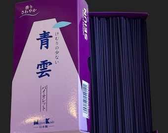 High Quality Incense sticks Seiun, Japanese incense Nippon Kodo, violet Box, NEW, Japan Local Version