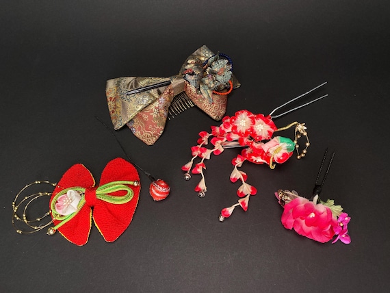 Amazon.co.jp: Kimono Hair Ornament, Silver, Ball Hair