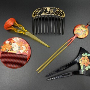 Japan Kanzashi Kimono Geisha, Hair stick,Tama, hairpin, traditional Hair Accessory, Comb Kushi, Japanese Hair Ornament