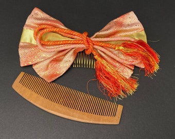 Vintage Japanese Bira Kanzashi Kimono Red Hairpin Hair Ornament Original Box Vintage Japanese Bira Kanzashi Kimono Red Hairpin Hair  main image 3