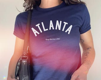 Camiseta infantil Atlanta Story / Camiseta Every Block Has a Story / Top corto ATL para mujer / Camiseta gráfica de la cultura de Atlanta / Camiseta del orgullo del barrio
