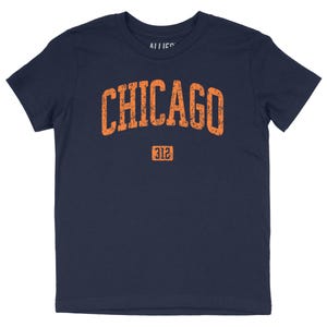 Chicago 312 Area Code T-Shirt Distressed Vintage Tee Chicago 312 Area Code T-Shirt Distressed Vintage Tee