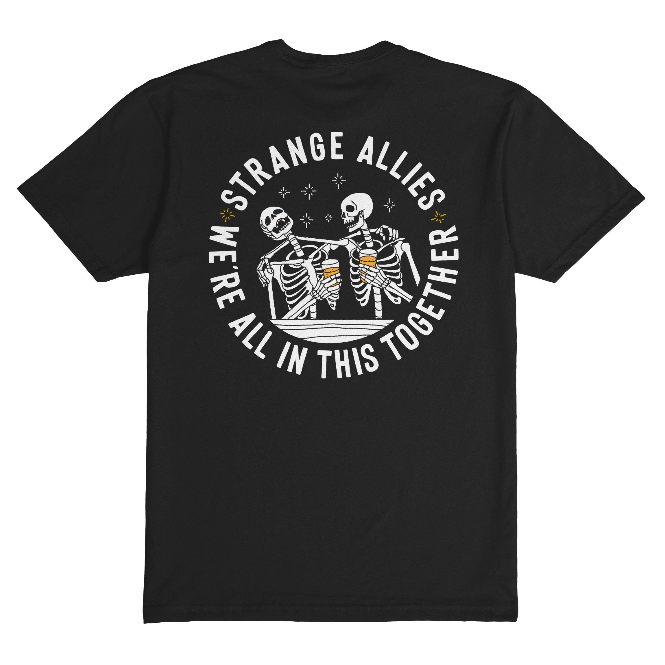 Maglietta Social Club Maglietta con grafica scheletro