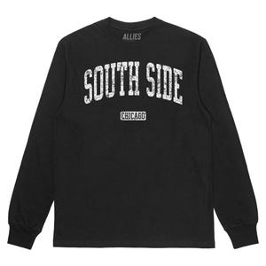 -shirt à manches longues South Side Chicago | T-shirt quartier rétro | Vêtements South Side classiques pour hommes et unisexe