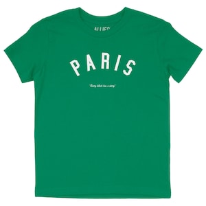 Paris Kids T-Shirt | Retro Athletic Style Youth Tee | Vintage Unisex France Shirt for Boys, Girls, and Teens