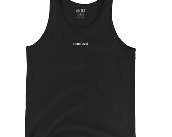 Drugstanktop | Grappig sarcastisch shirt voor heren en uniseks | Humoristisch mouwloos T-shirt | Edgy zomer-streetwear | Stoner Anxiety ADHD Mental T-shirt
