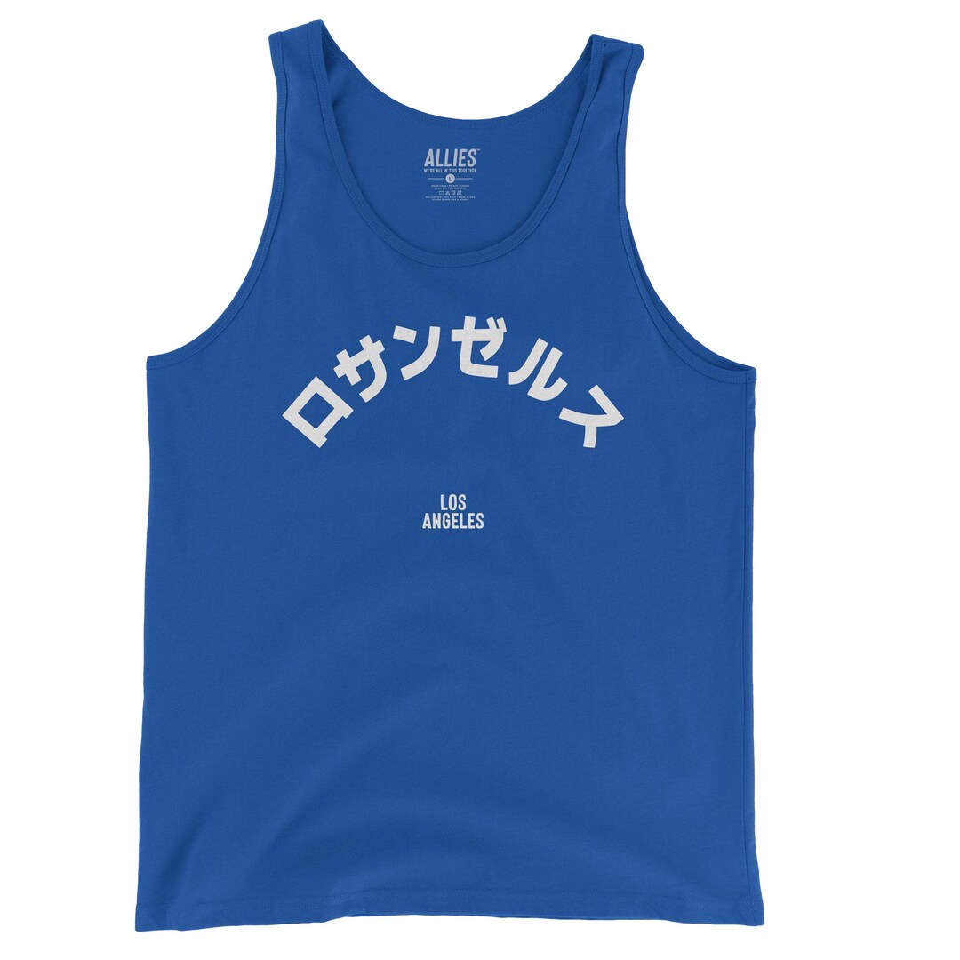 ロサンゼルス 日本語タンクトップ | メンズ LA タンクトップ | ユニ