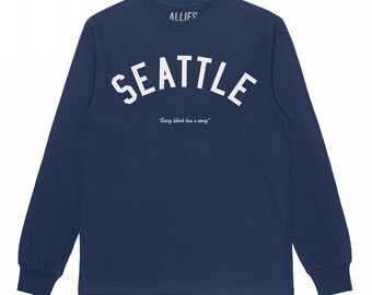 Seattle Long Sleeve Shirt | PNW Adventure Apparel | Unisex Graphic Tee | Soft & Cozy Seattle Gift | Pacific Northwest Lover Shirt